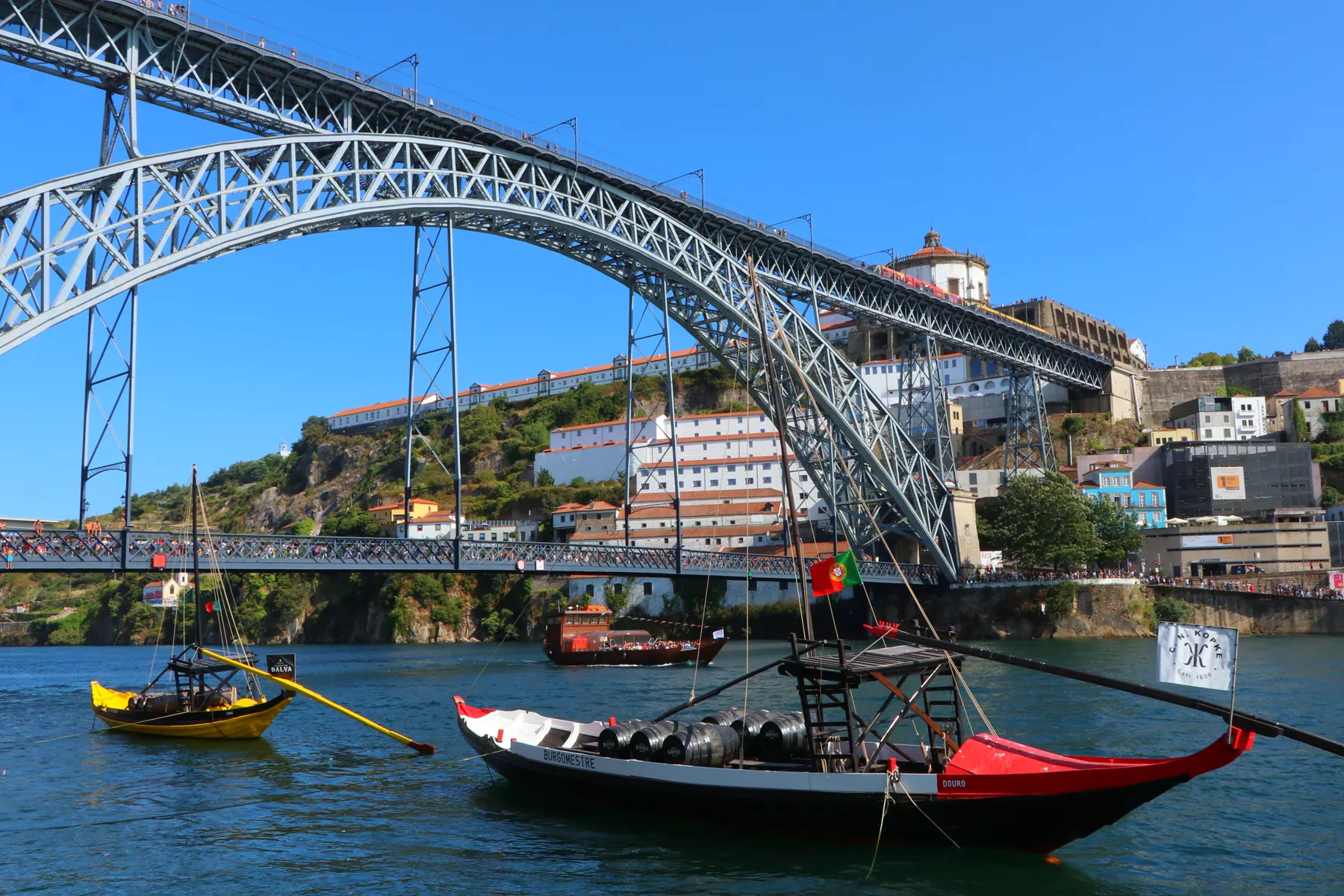 Dom Luís I Bridge over the Douro River in Porto, Portugal